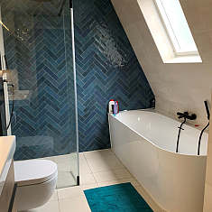 Badkamer + hybride warmtepomp